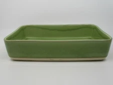 CASAFINA CORSICA GREEN RECTANGULAR BAKER- 12 3/4" X 9" - 0909I
