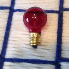 NEW 7w RED C7 round Rudolph the reindeer NOSE frostie santa CHRISTMAS LIGHT bulb