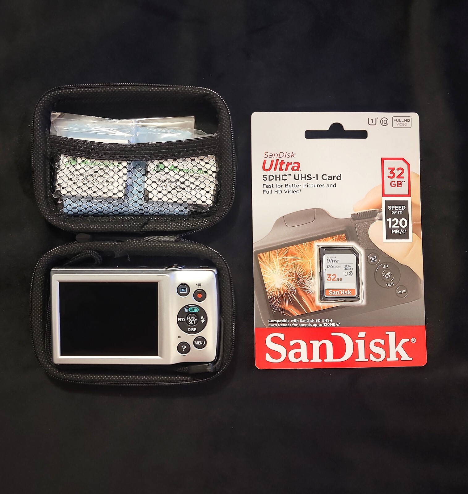 ⚡️CANON Powershot ELPH 135 Silver 16MP 8X Zoom Digital Camera + Bundle