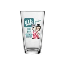 Bob's Big Boy Restaurant Blue Tone Pint Glass - NEW