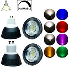 10W GU10 MR16 Dimmable COB LED Spotlight 220V 12V 24V Black Gray Bright Lamps RH