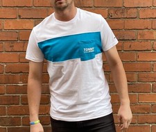 Tommy Hilfiger White TShirt Men's XL Short Sleeved Round Neck Tee Shirt Logo