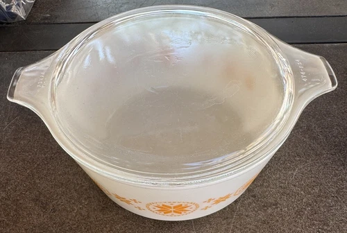 Vintage Pyrex Town and Country Casserole 474-B With Lid 474-c14