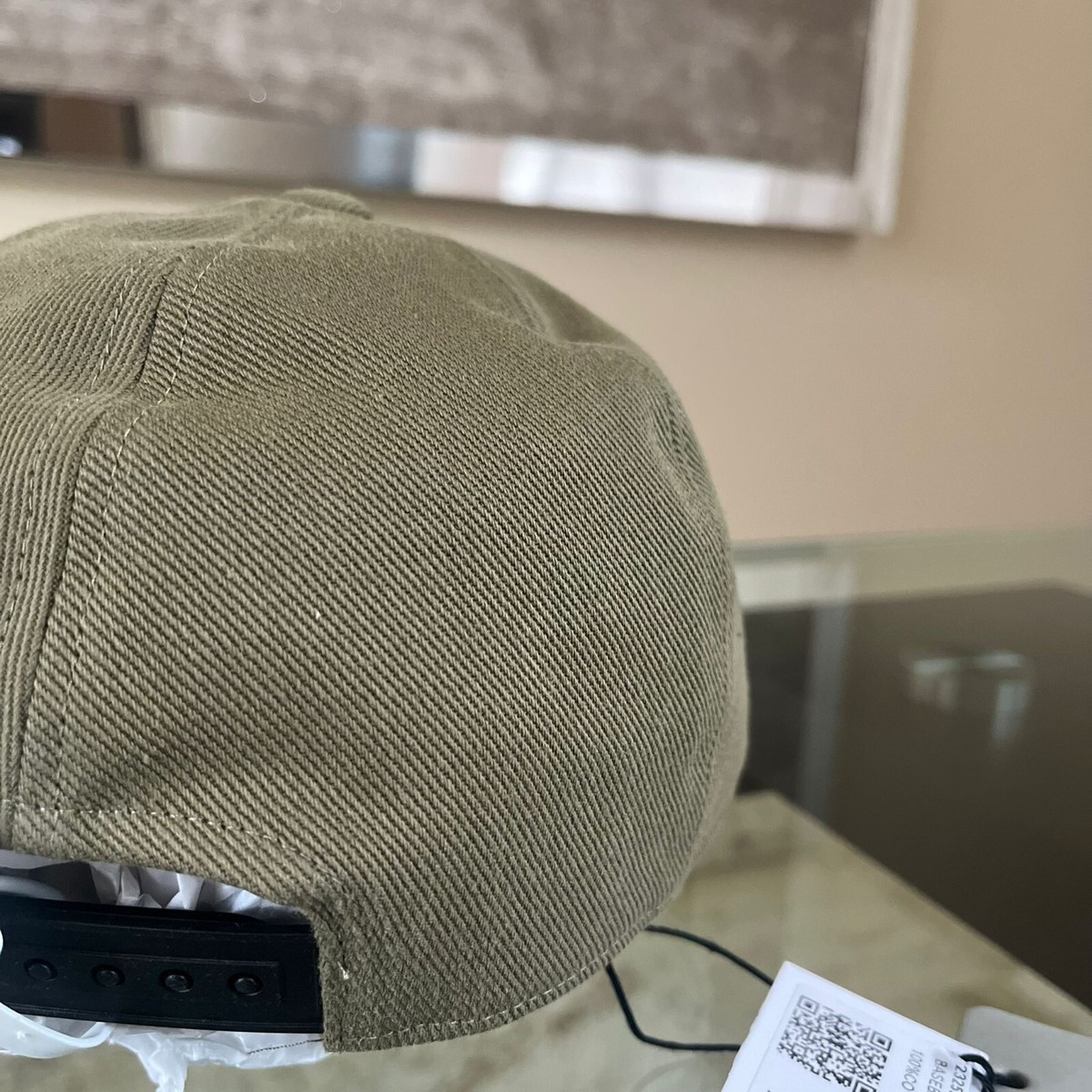 Rick Owens Drkshdw , Embroidered Logo Snapback Hat in Pale Green