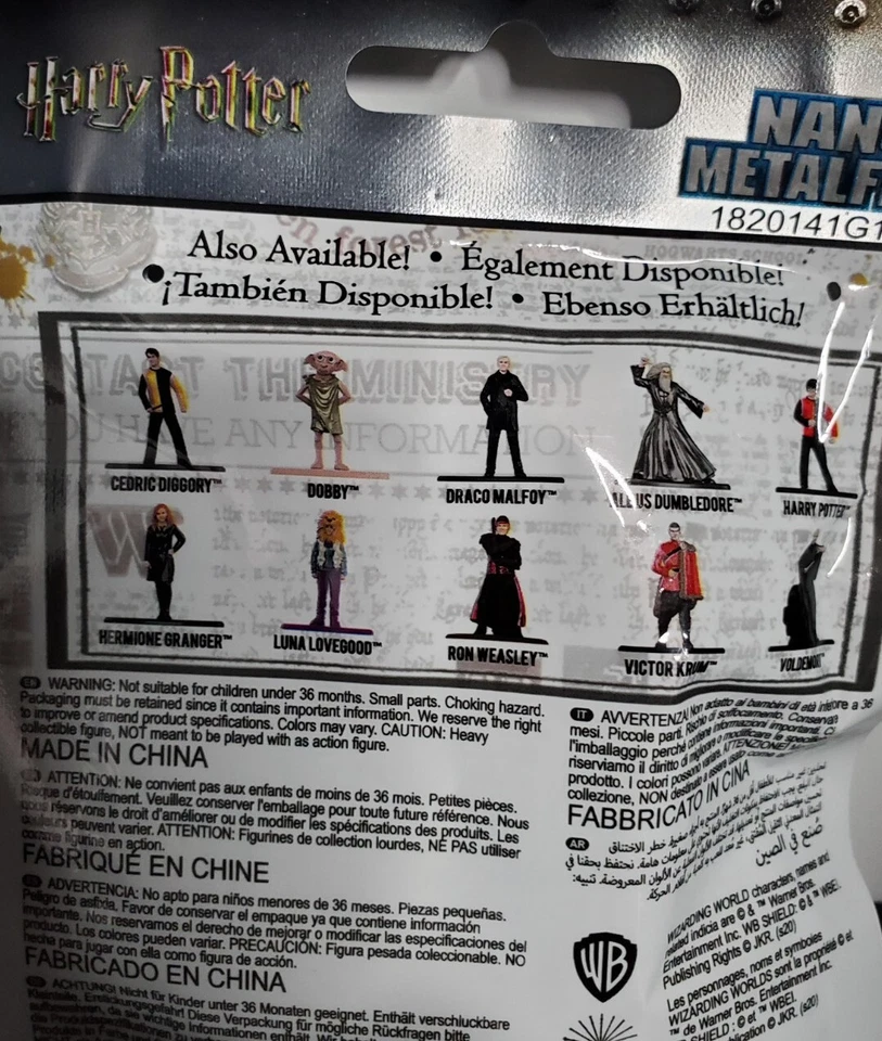 Harry Potter Jada Nano Figuras de Metal Mundo Mágico Misterio Mini Figuras Nuevas/Selladas Foto 3 de 3