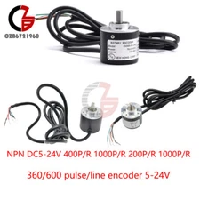 DC5-24V 100/200/360/600/400/1000P/R Incremental Rotary Encoder AB Two-Phase
