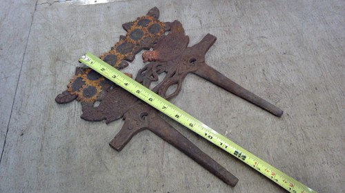 CAST IRON CHICKEN Sign Garden VTG SIGN CHICKEN Plaque HEN Farm - Picture 6 of 6