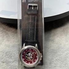 Florida State Seminoles Watch Classic Sports Men Black Leather Sparo NCAA Merch