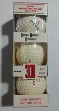 NEW RAM 3-D RAMLON PLUS: RARE 5 VINTAGE 1970 COLLECTIBLE LOGO GOLF BALL