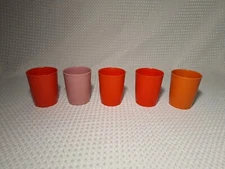 Vintage Tupperware Small Cup 6oz Tumbler #1251 Set Lot of 5