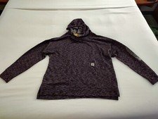 Image of Carhartt Womens Hoodie Sweatshirt Pullover Work Maroon Casual Pouch Size XL NWT
