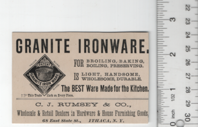 Granite Iron Ware Jack And Jill Victorian Trade Card 1800s 3