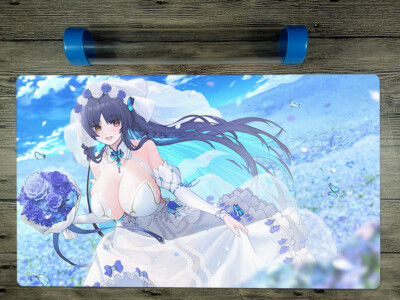 Ygomat Anime Girl Trading Card Game OCG CCG Playmat TCG Mat Free Best Tube / Bag