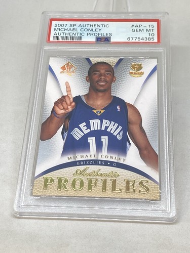 2007 SP Authentic Profiles Michael Conley #AP-15 Rookie RC PSA 10 GEM MT POP 6 - Picture 5 of 8
