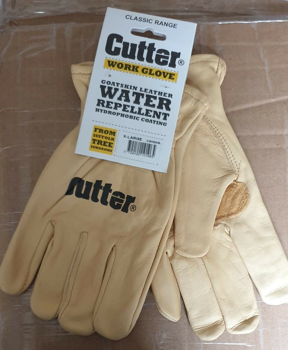 Cutter CW300 Work, Gardening Gloves Water Repellent 100 Leather Thorn