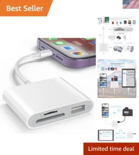 Lightning USB Card Reader for iPhone: Fast Transfer of Photos & Videos