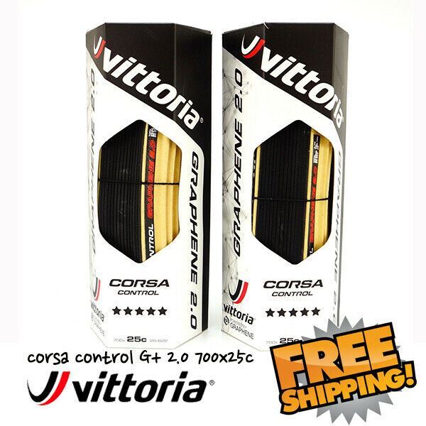VITTORIA CORSA 700×25 Vittoria Corsa Control G+2.0 700x25C 320TPI Clincher Bike Tire