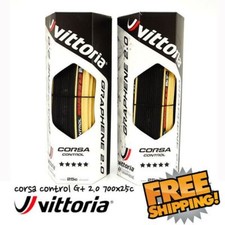 Vittoria Corsa Control G 2.0 700x25C 320TPI Clincher Bike Tire - Para Skinwall