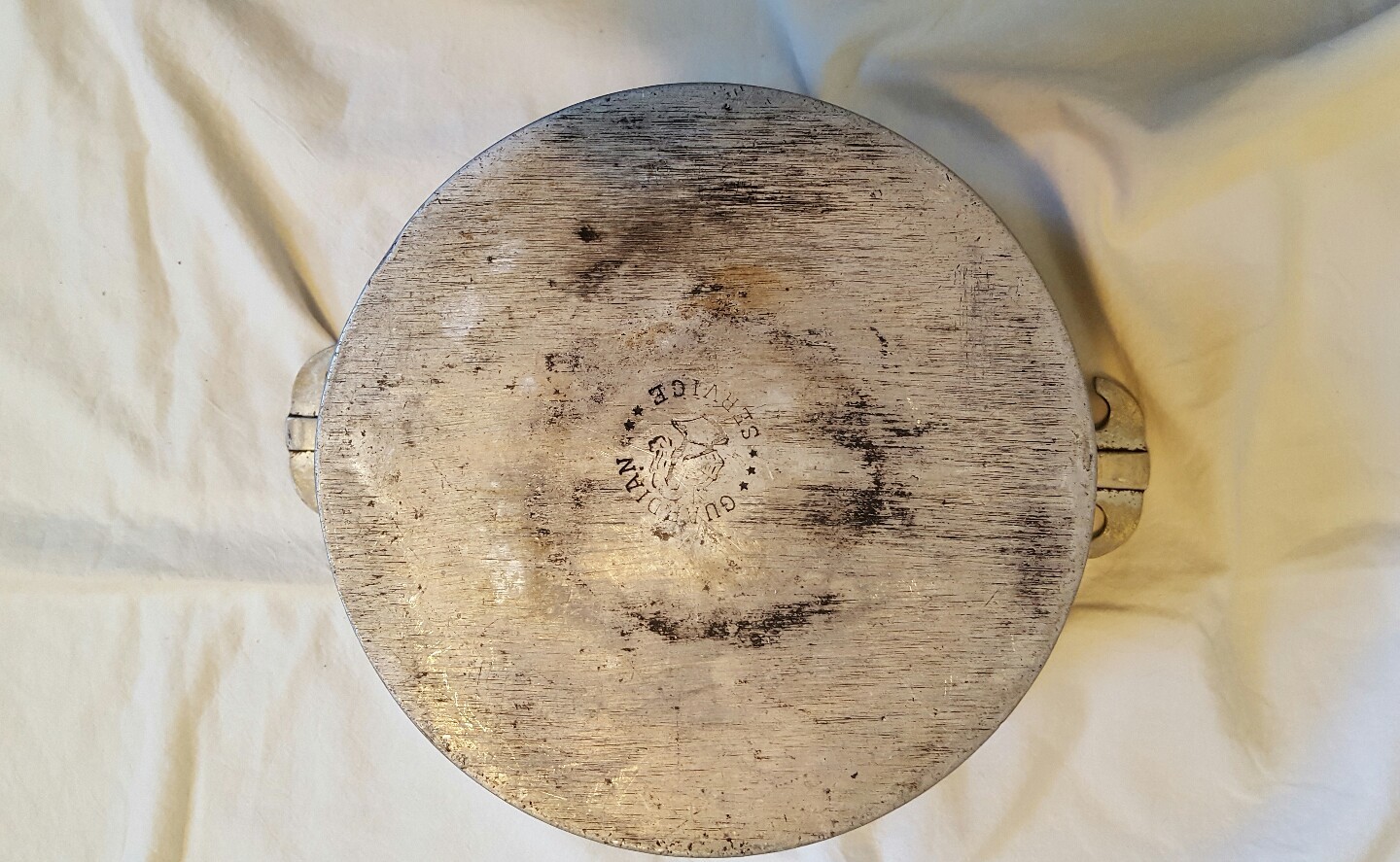 Guardian Service Cookware 9 3/4" X 4 5/8" Heavy Hammered Aluminum Mid Cen Vtg