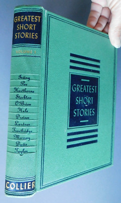 Greatest Short Stories: Vol 1 American- 1953 Collier - Irving Poe Hawthorne Stoc