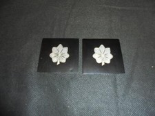 Pair of US Air Force/Army Military Lt Colonel A2 Jacket Leather Rank Badges
