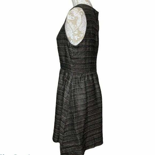 Moulinette Soeurs Sz 10 /Medium Glissade Shimmer Tweed FIt & Flare Mini Dress - Picture 4 of 11