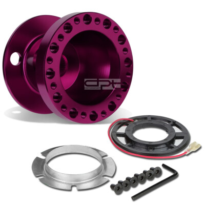 Fit Ae86 Corolla Sw20 Mr2 Mk 4 Purple Aluminum Steering Wheel 6-Hole Hub Adaptor