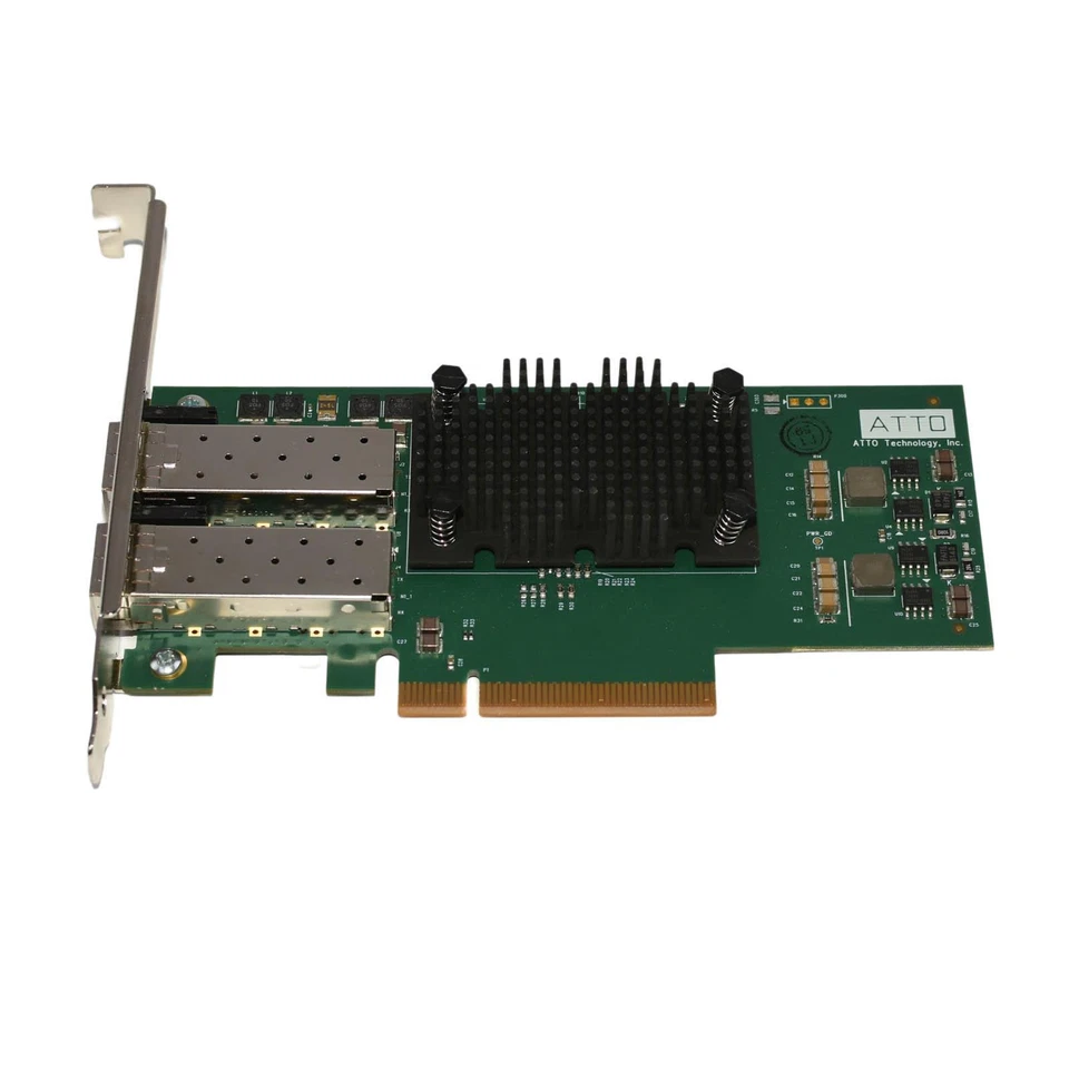 ATTO FF-NS12 FastFrame NS12 Dual-Port 10GbE SFP+ PCIe 2.0 NIC FFRM-NS12-000 - Image 2 of 4