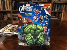500 Stickers Marvel Avengers Assemble Giant Sticker and Activity Book