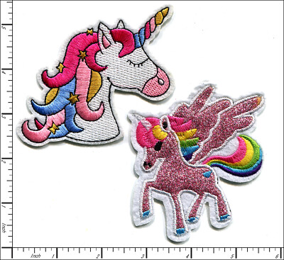 26 Pcs Embroidered Iron on patches Beautiful Unicorn Fantasy Cartoon AP013uN
