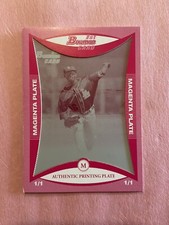 Wesley Wright 2008 1st Bowman Magenta Printing Plate 1/1