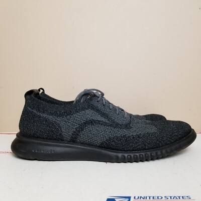 Cole Haan Zerogrand Oxford Mens 13 Black Grey Stitchlite Wingtip C27563 Cole Haan Zerogrand Stitch Lite Mens 10M C27563 Black  main image 2