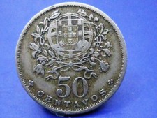 PORTUGAL 50 CENTAVOS  1929  COIN  SNIFF'S ANCIENT COINS  T-2