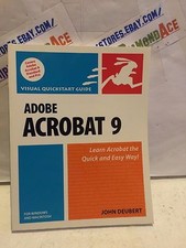 ADOBE ACROBAT 9 FOR WINDOWS AND MACINTOSH paperback book used