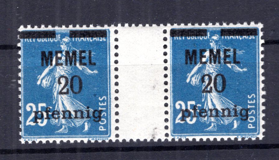 Memel 20ZW Intermediate ** MNH Mint Never Hinged (B1698
