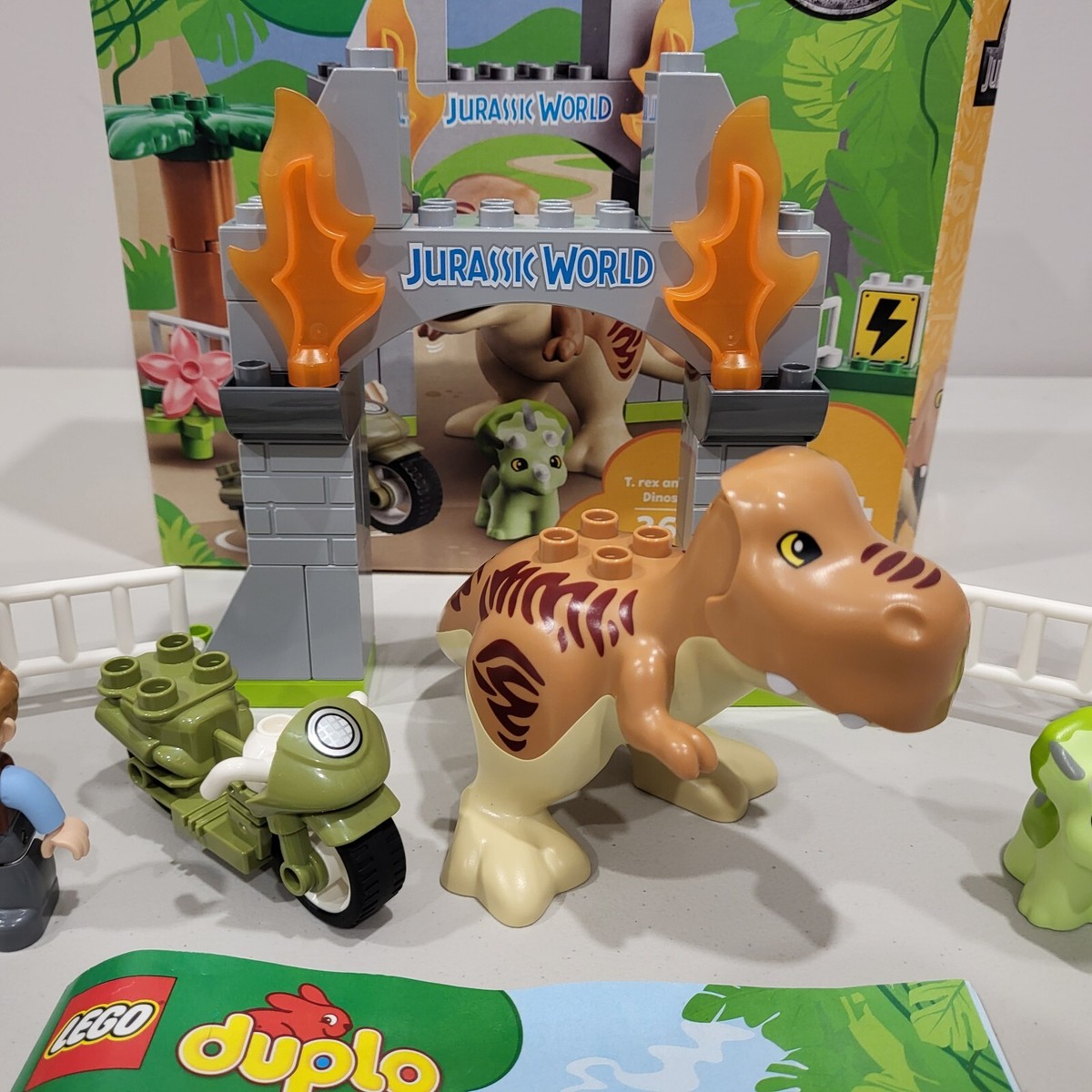 Triceratops Dinosaur Duplo T Rex LEGO Jurassic World Rex And