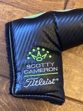Scotty Cameron 2008 CUSTOM SHOP SELECT SUBLIME LIME Putter Cover Black Carbon