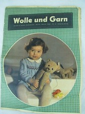Vintage German NEEDLEWORK Magazine WOLLE und GARN Feb 1949 Zurich
