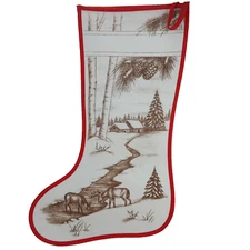 Tri Chem Pictures to Paint Christmas Stocking 7911 Snow Scene Liquid Embroidery