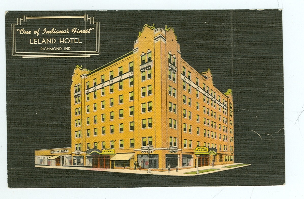 RICHMOND,INDIANALELAND HOTEL(UNPOSTED)LINEN(INR) eBay