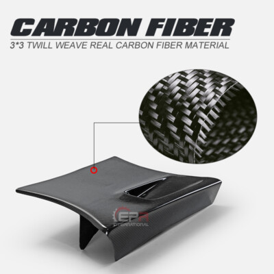RE-GT Style Carbon Fiber Front Wing Lower Vents Addon Trim For Mazda RX7 FD3S