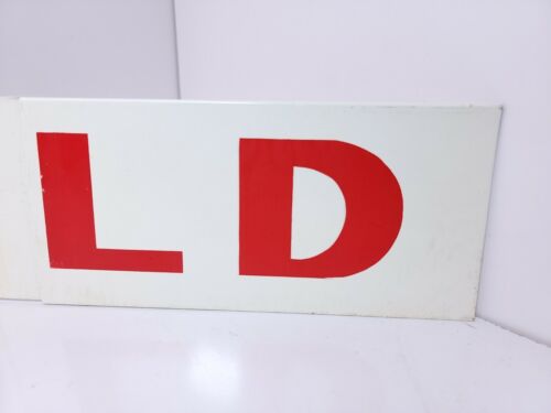 Vintage doppelseitiges Metall Makler verkauftes Schild - Bild 4 von 6