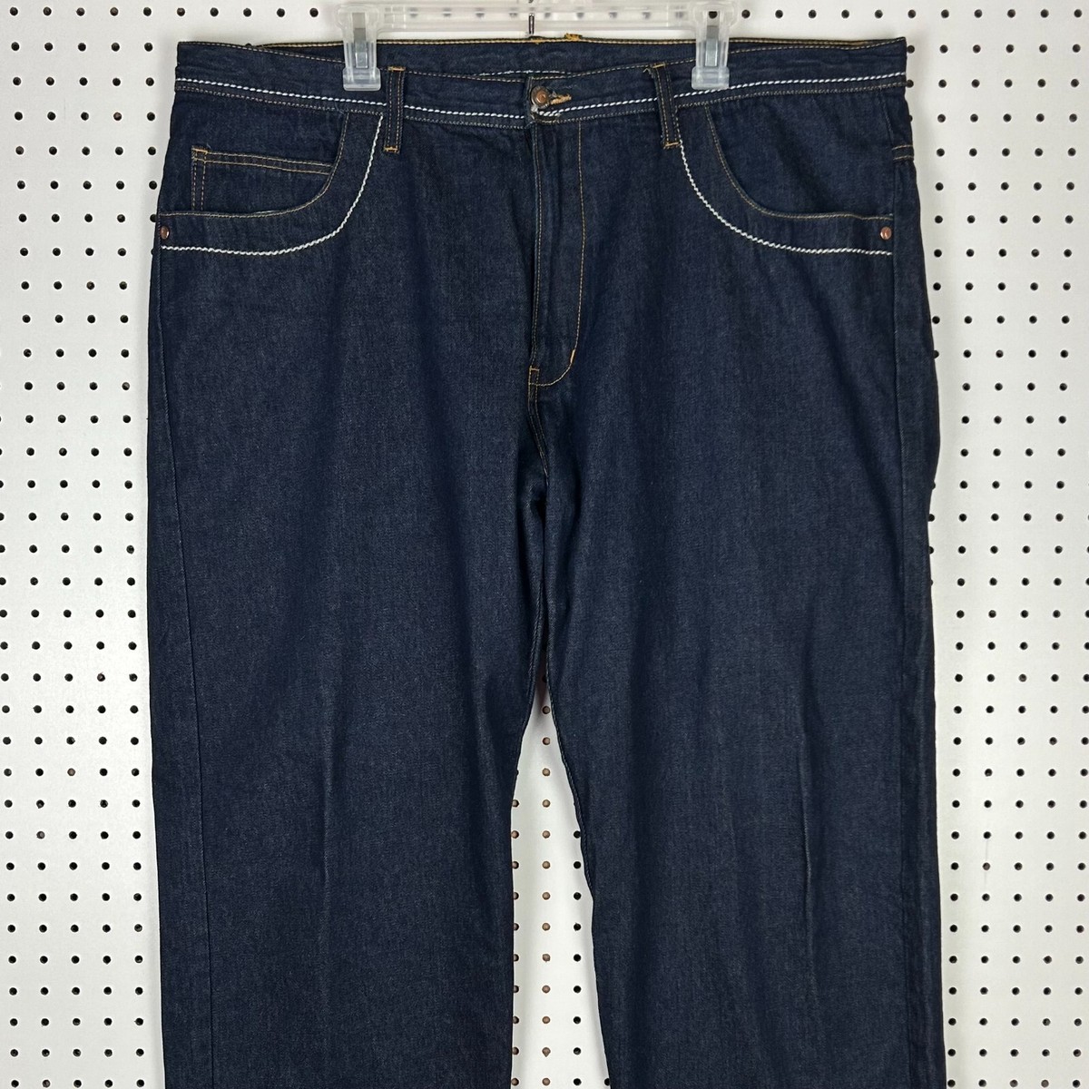 Karl Kani 90s Baggy Jeans 42x32 Gold Logo Pocket Streetwear