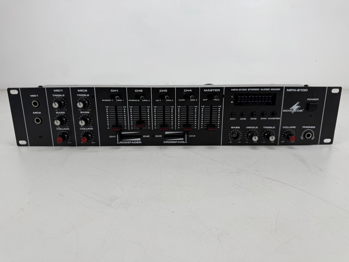 Monacor MPX - 6100 Stereo Audio Mixer | eBay