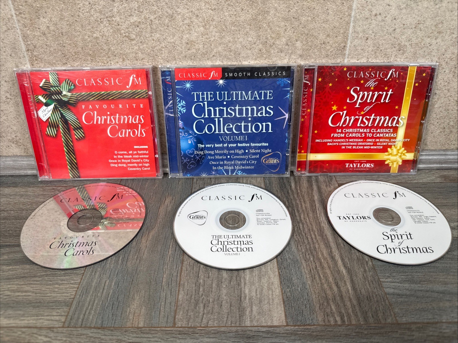 X3 Classic FM Cd Christmas Carols, Spirit Of Christmas, Ultimate Collection VGC