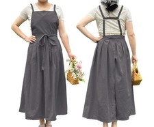 Cute Retro Cotton Pleated Aprons Home Kitchen Garden Art Painting Florist