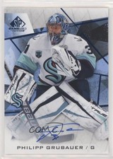 2021-22 Upper Deck SP Game Used Blue Auto Philipp Grubauer #97 Auto 0i47