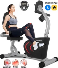 Recumbent Exercise Bikes Stationary Workout Bike Support Elliptical Exercise
