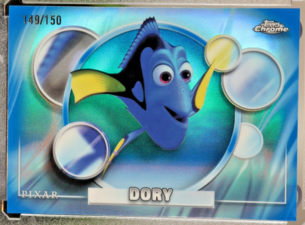2026 Topps Chrome Disney DORY #90 BLUE REFRACTOR /150 FINDING NEMO