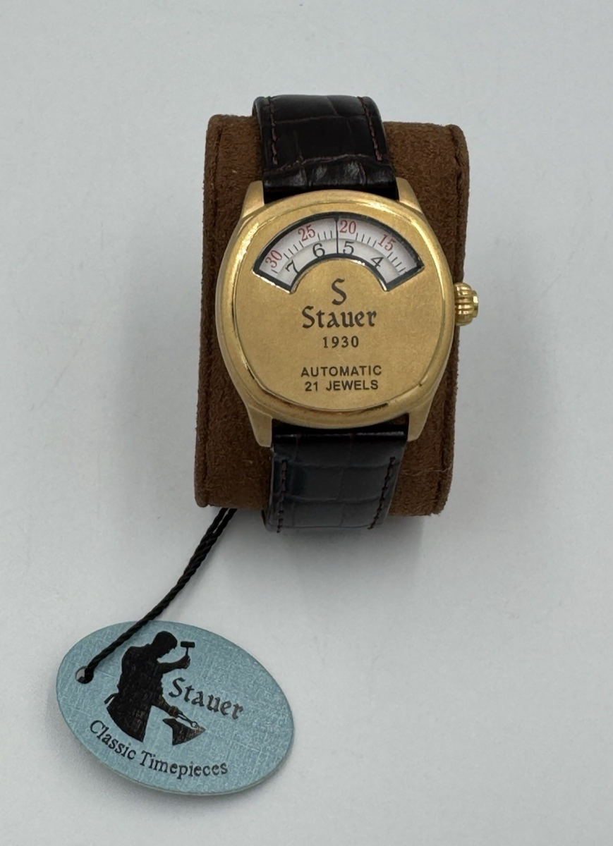 Stauer 1930 Dashtronic Automatic 21 Jewels Watch Gold Colored